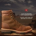 thumbnail image 2 of Twisted X Men's 8" CellStretch Lacer - Casual Western Boots for Men -Distressed Saddle & Cognac,8 W, 2 of 6