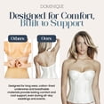 thumbnail image 6 of Dominique Women’s Backless Strapless Juliette Satin Longline Bustier Bridal Bra #8950 – Full Support- Lingerie for women, 6 of 6
