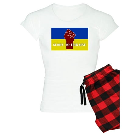 

CafePress - Glory To Ukraine Pajamas - Women s Light Pajamas