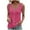 Hot Pink, variant on ZyeKqe Women Eyelet Tank Tops Plus Size Sleeveless Scoop Neck Button Front Lace up Shoulder Summer Shirt