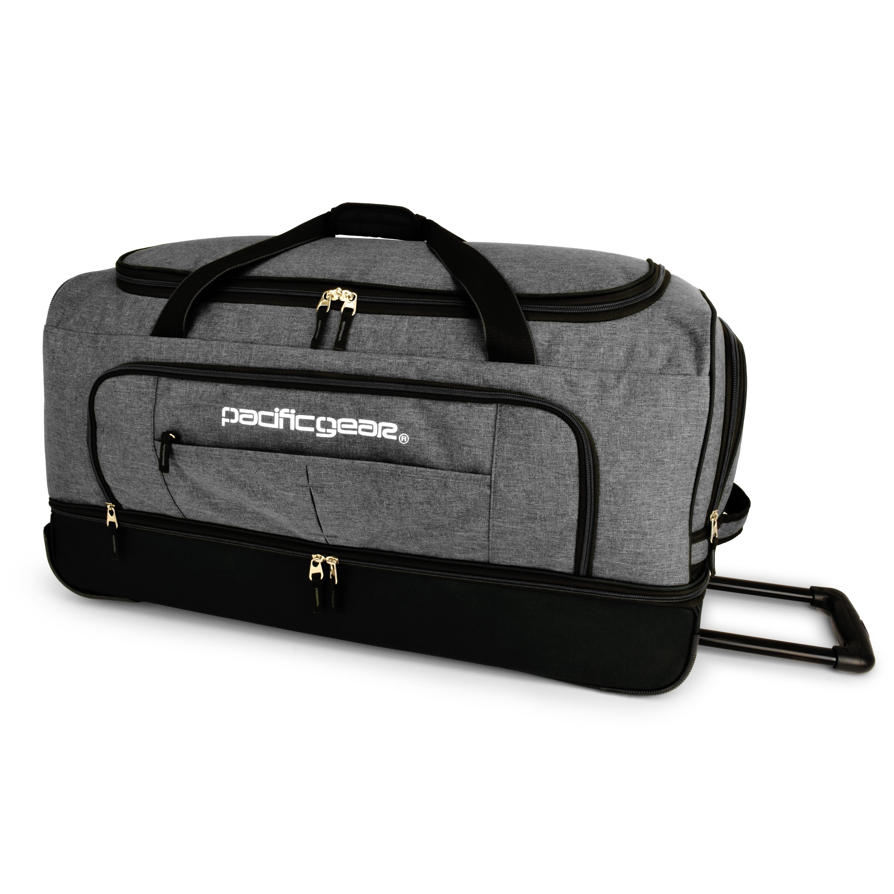 Pacific Gear Keystone 30" DropBottom Rolling Duffel Bag, Grey