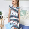 thumbnail image 4 of Fotbe Clown Fish Vestido de Dormir para Niñas de 3 a 10 Años, Mangas Cortas, Estilo Princesa, Pijama Camisón con Mangas Voladas-Medium, 4 of 6