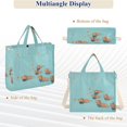 thumbnail image 6 of FORMRS Womens Corduroy Tote Bag Crossbody Shoulder Handbag with Pocket, Capybara Splash, 6 of 7