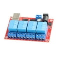 thumbnail image 3 of 4 Channel Relay Module USB Drive Free DC Relay Board Computer Control PLC Board 3 Operating Modes 5V, 3 of 14