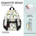 thumbnail image 5 of Tractor and Fences White Pattern Backpack for School, Cute School Bag with Adjustable Shoulder Straps and Padded Back, 15"x11.42"x5.5", 5 of 5