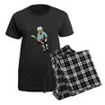 thumbnail image 5 of CafePress - Sock Monkey Ice Hockey Women's Dark Pajamas - Women's Short Sleeve Print T-Shirt and Pants Dark Cotton Pajama Set, 5 of 7