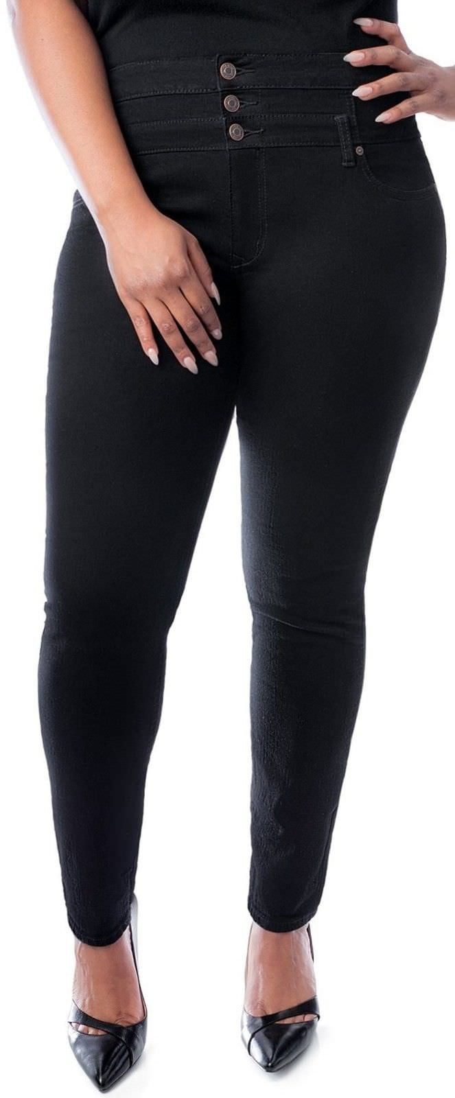 walmart plus size black jeans
