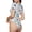 Cute Winter Gnome, variant on Picia Puppy Peeking Through Pink Womens One Piece Swimsuits Modest Tummy Control Bathing Suits Lace Up Slimming Swim Suit-XX-Large
