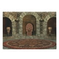 thumbnail image 1 of Gothic Cutting Board, King in Vintage Style Palace Chandelier Medieval Architecture Theme, Decorative Tempered Glass Cutting and Serving Board, Large Size, Burgundy Grey, by Ambesonne, 1 of 1