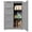 Gray, variant on 33'' Small Food Pantry Cabinet with Doors and Shelves, Noelse Wooden Kitchen Storage Cabinet with 4 Drawers for Kitchen Organization, White