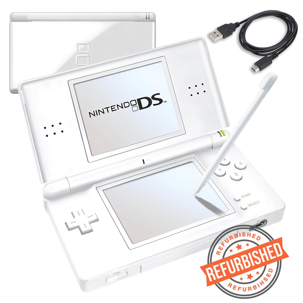 Nintendo DS Lite Game Console Games Handheld System Cleaned Tested Case White