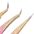 thumbnail image 5 of 3pcs Nail Art Tweezer Stainless Steel Straight Bend Tips Manicure Rhinestone Nipper Gradient Color, 5 of 5