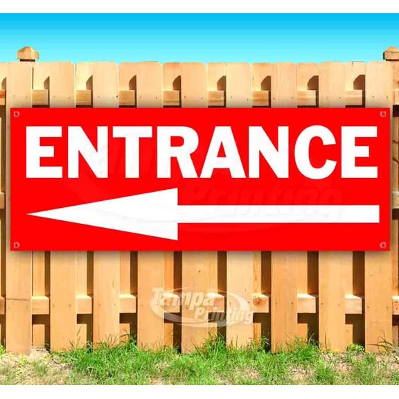 Entrance 13 oz Vinyl Banner With Metal Grommets