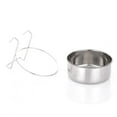thumbnail image 2 of Oasiva Hanging Pet Bowl Dog Crate Bowls Non Spill Stainless Steel Food Water Bowls Bunny Feeder with Wire Hanger for Dogs Cats, 2 of 15