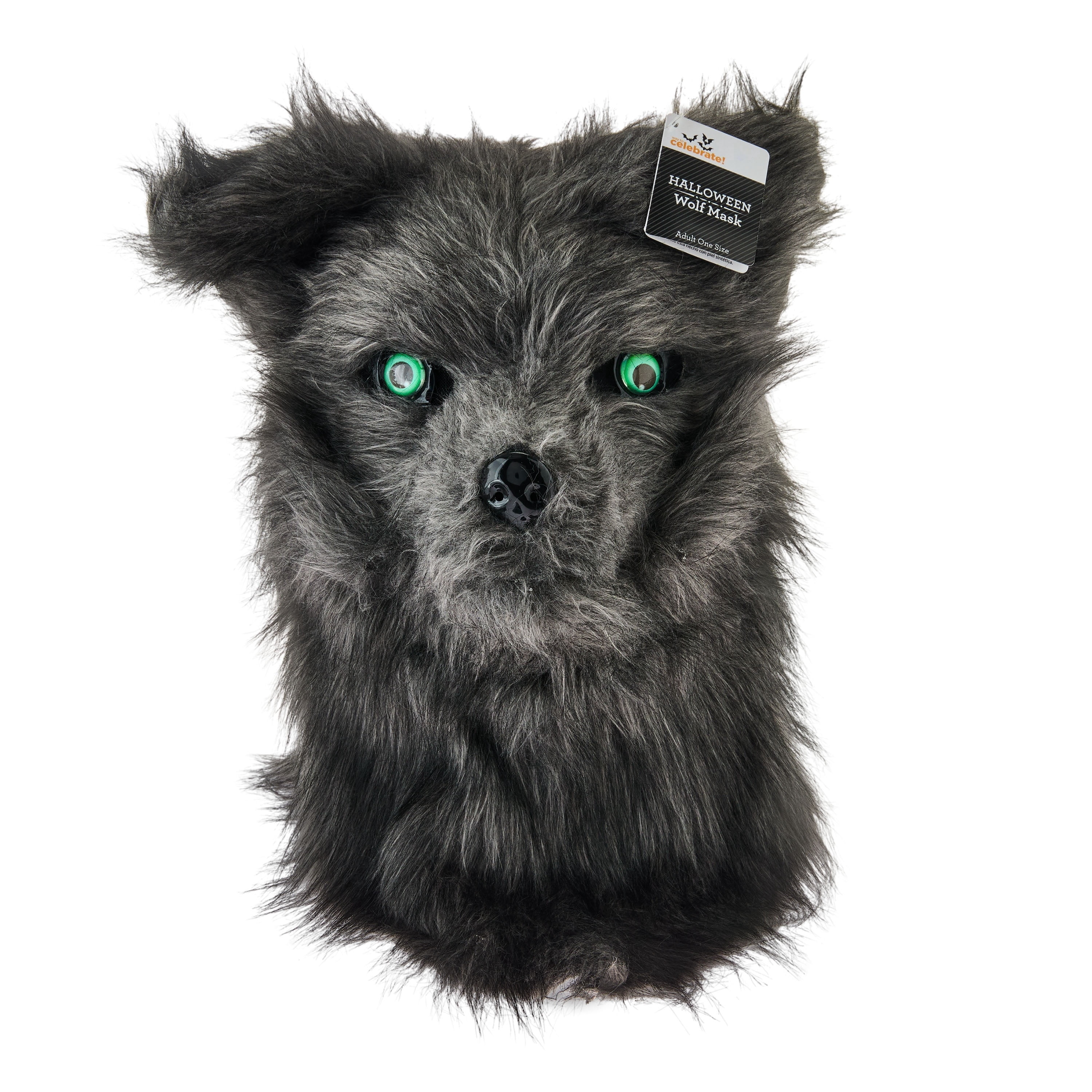 Animalistic Wolf Mask Costume Accessory for Adults, Gray, Halloween by Way To Celebrate