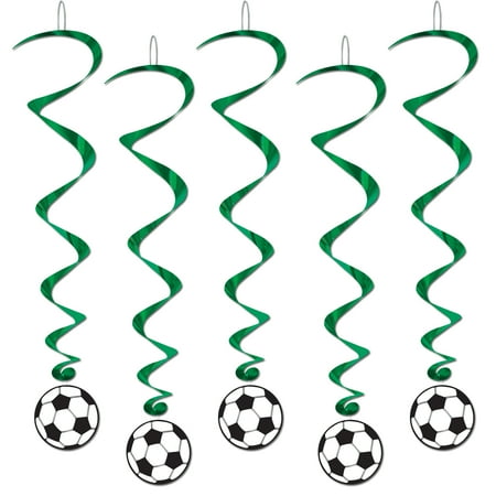 Beistle - Soccer Ball Whirls - 3' 4" - Pack of 6