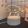 thumbnail image 1 of 3D Cartoon Night Light, LED Desk Lamp 3 Color Change Decor Night Light, Kawaii Acrylic Sleep Night Light As Best Gifts for Women Teens Boys Girls, 1 of 5