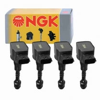 4 pc NGK 48969 Ignition Coils for 1415173H 178-8335 22448-7S015 673-4021 921-2095 E1010 GN10243 IC590 IGC0004 UF-510 UF510 Spark Plug Wire Boot