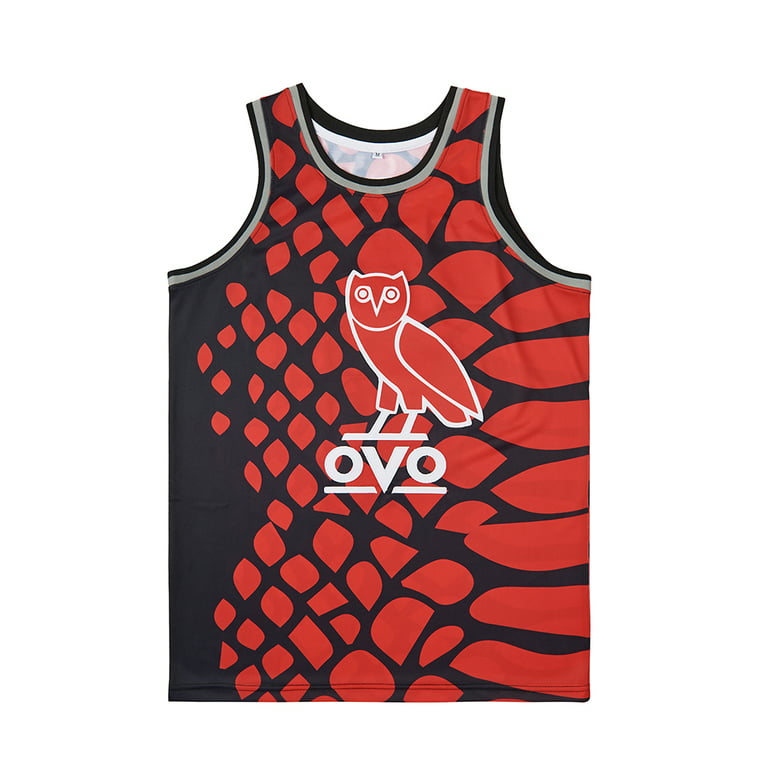 Your Team #6 Drake Ovo So Far Gone Men's Movie Basketball Jersey Stitched, Size: Large, Red