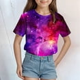 thumbnail image 2 of newwalpole Kids Crew Neck T-Shirt – Short Sleeve Graphic Tee for Boys and Girls, Novelty Summer Top for Ages 6-16 Blue for Size 4-5 Years, 2 of 4