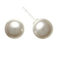 thumbnail image 2 of Faux Pearl Studs Hypoallergenic Earrings for Sensitive Ears Made with Plastic Posts, 2 of 10