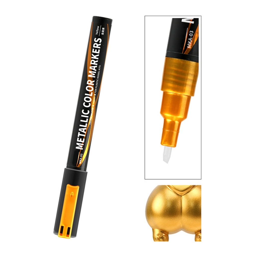 Pack of 12 Metallic Marker Brush Pen for Card Making, Metallic Marker Pen Set