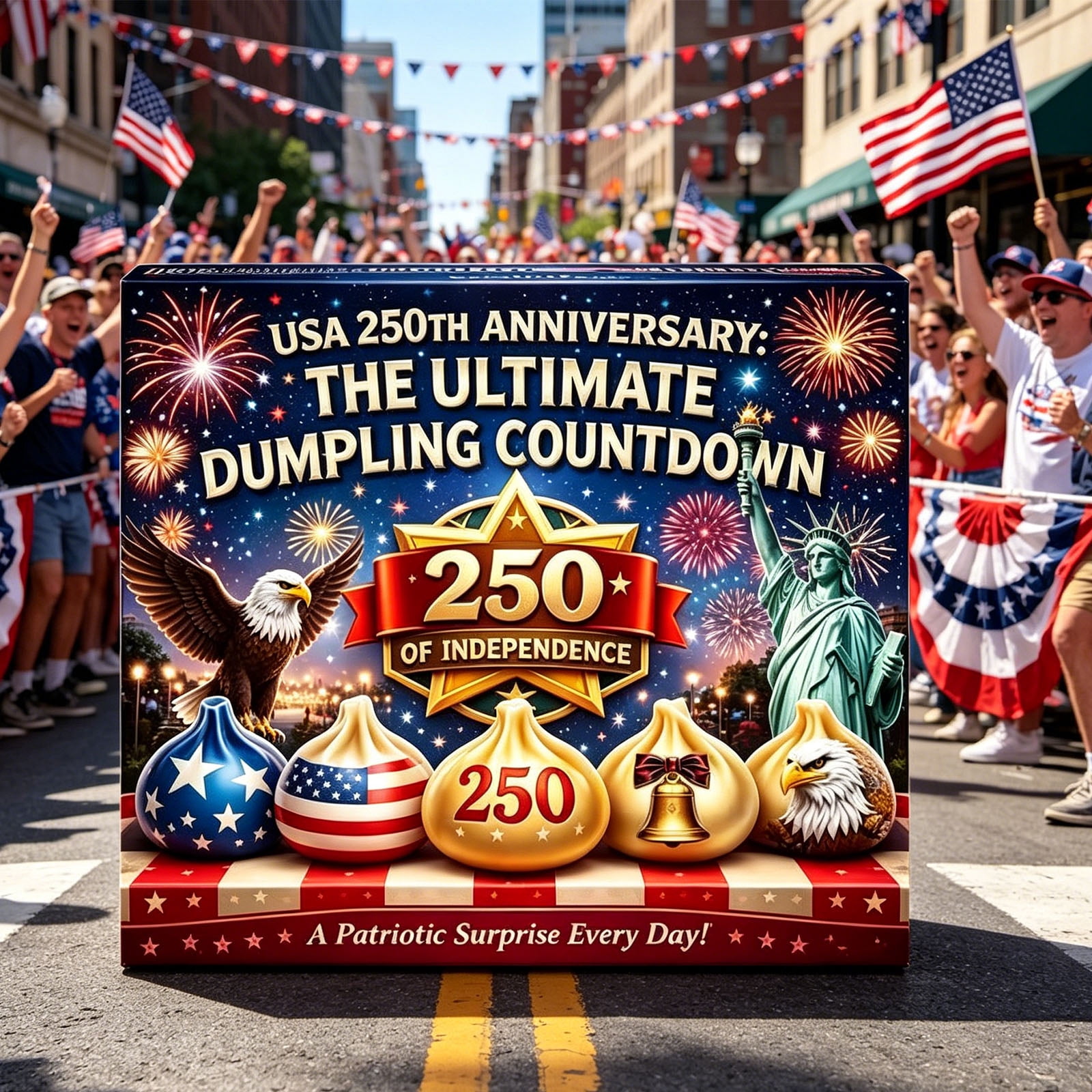 Dumpling Squishy Mystery Box 12 Pack Soft Squishy Toys For Stress Relief, Great Independence Day Decoration For All Ages