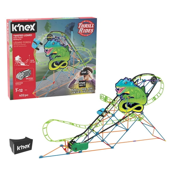 K'NEX Thrill Rides - Twisted Lizard Roller Coaster Building Set - 403 Piece - Ages 9+ Building Set ( Exclusive)