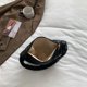 thumbnail image 3 of Bolso acolchada de media luna para axilas acolchada de algodón de moda con monedero pequeño (negro), 3 of 8