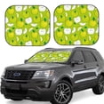 thumbnail image 2 of Picia Green Apple 2 Piece Car Windshield Sun Shade Foldable | Foldable Sun Shield for Front Window Blocks UV Rays and Keeps Your Vehicle Cool-Small, 2 of 7
