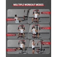 thumbnail image 4 of RONSHIN Home Gym Machine, 400 Lbs Home Gym Equipment with Pulley System,Full Body Workout Machine for Strength Training,Fit 1" & 2" Weight Plates (Not Includ), 4 of 8