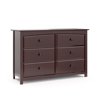 Stork Craft Kenton 6 Drawer Universal Double Dresser in Espresso