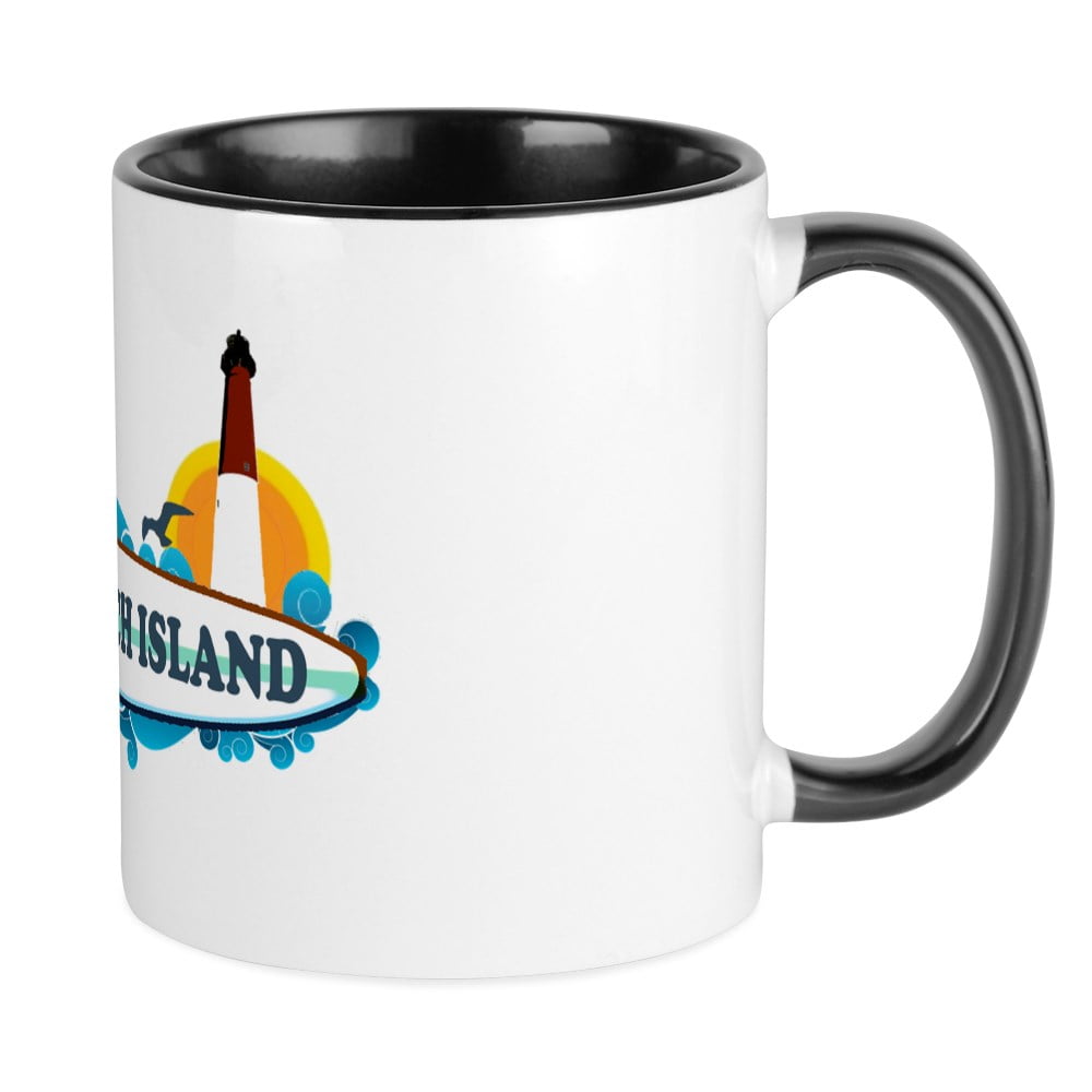 CafePress Long Beach Island NJ Surf Design Mug Unique Coffee Mug