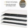 thumbnail image 5 of Grill Grates for Charbroil Advantage 4 Burner 463343015 463344015 463344116, Advantage 2 Coal Parts 463340516 Gas Grill, G467-0002-W1 Cast Iron Cooking Grids for Tru Infrared 463336016, 16 15/16", 5 of 8