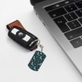 thumbnail image 6 of Goofa Cute Turtle Printed Rectangular Metal Keychain Bag Charm Floral Charm for Purse Keys Metal Keyring Gift for Women Accessories, 6 of 7