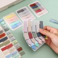 thumbnail image 2 of Musbetu 4Pcs Sticky Index Tabs Sorting Paper Stationery Labels Fluorescent Index Sticker for Home Office School, 2 of 7