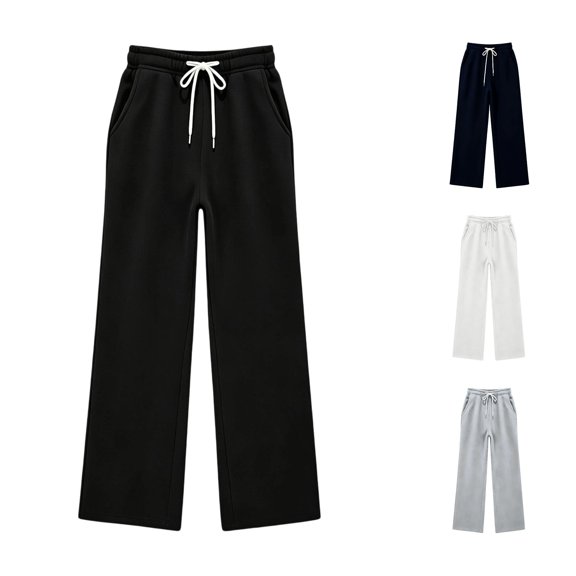 XINXIAOO Sweatpants Classic Fit Elastic Waist Wide Leg Pants with Pockets Boys Athletic Pants Black Pants Kids Active Pants Size 11-12 Years