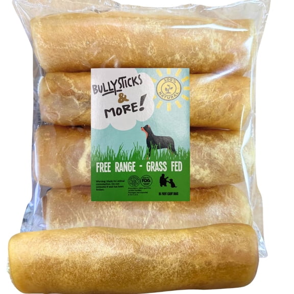 Bullysticks & More - Beef Collagen Roll (6 Inch - Extra Thick) - 3 Count