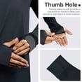 thumbnail image 6 of OutPro Men's Rash Guards UPF 50+ Sun UV Protection Clothing Mens Workout Shirts Fishing Long Sleeve Swimwear Rashguard UV Athletic Mens Workout Tops Activewear Quick Dry T-Shirt Black XXL, 6 of 10