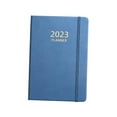 thumbnail image 4 of 2023 Daily Weekly Agenda Planner, Diary Journal Thick Paper Goals Habits Schedules Track PU Cover A5 Notebook Planner, for Family Supplies Blue, 4 of 10