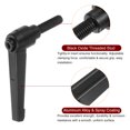 thumbnail image 4 of Uxcell 8 Pack M8 x 20mm Male Threaded Stud Adjustable Clamping Lever Handle Bolt Knob Black, 4 of 6