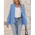 thumbnail image 3 of Zeagoo Cardigan Sweaters for Women Long Sleeve Chunky Knit Cardigan CEW Neck Button Down Fall Fashion, 3 of 6