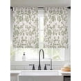 thumbnail image 2 of Farmhouse Sage Green Sheer Curtains 45 Inch Length 2 Panels Set for Living Room/Bedroom, Vintage Flower Leaf Botanical Semi Curtain Sheers Drapes Rod Pocket Curtains Window Treatment Set 52''x45''x2, 2 of 7