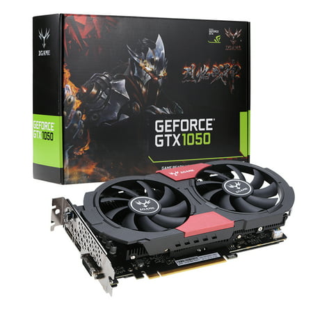 Colorful NVIDIA GeForce GTX iGame 1050 GPU 2GB 128bit Gaming 2048M GDDR5 PCI-E X16 3.0 Video Graphics Card DVI+HDMI+DP Port with Two Cooling (Best Single Gpu For 1440p Gaming)