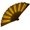 Yellow, variant on Tnobhg Luminous Fan LED Ambiance Light Foldable Glowing Strong Hinge 12V 10 Inch KTV Bar Club Decoration Night Performance Prop Hand Fan