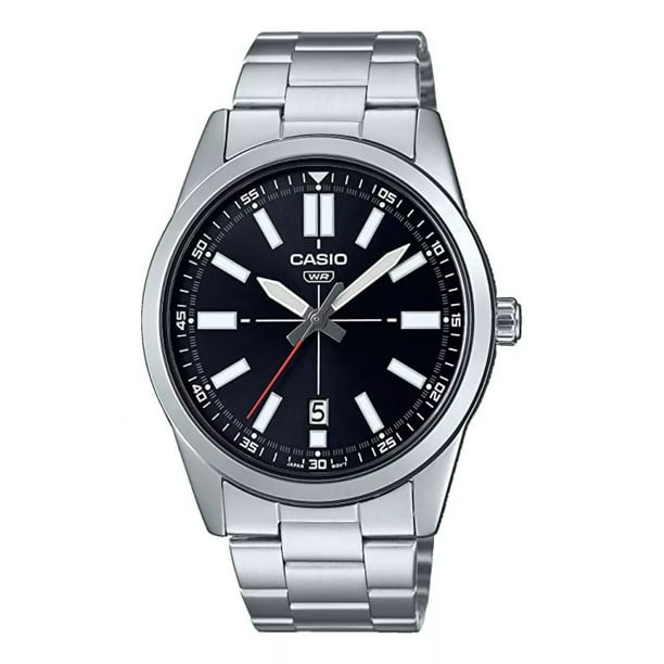 Reloj Casio Caballero Mtp Vd02d Acero Inoxidable Fechador Color de la correa Plateado