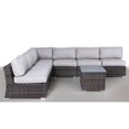 thumbnail image 3 of Living Source International Ensemble Sectionnel 8 Pcs avec Coussins en Espresso/gris, 3 of 4