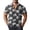A003-Dark Gray, variant on Mens Hawaiian Shirt Button Up Short Sleeve Floral Print Casual Loose Fit Tropical Holiday Beach Shirts
