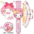 thumbnail image 3 of Conjunto de figuras de acción Kawaii Sanrio Hello Kitty, reloj Digital de proyección 3D, Cinnamoroll Kuromi Melody, Anime, regalo para niños, 3 of 4
