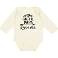 thumbnail image 3 of Inktastic Gigi and Papa Love Me Girls Long Sleeve Baby Bodysuit, 3 of 5
